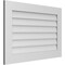 Ekena Millwork Vertical Surface Mount PVC Gable Vent: Non-Functional, w/3-1/2"W x 1"H, Standard Frame, 36"W x 24"H GVPVE36X2401SN - alternate 3
